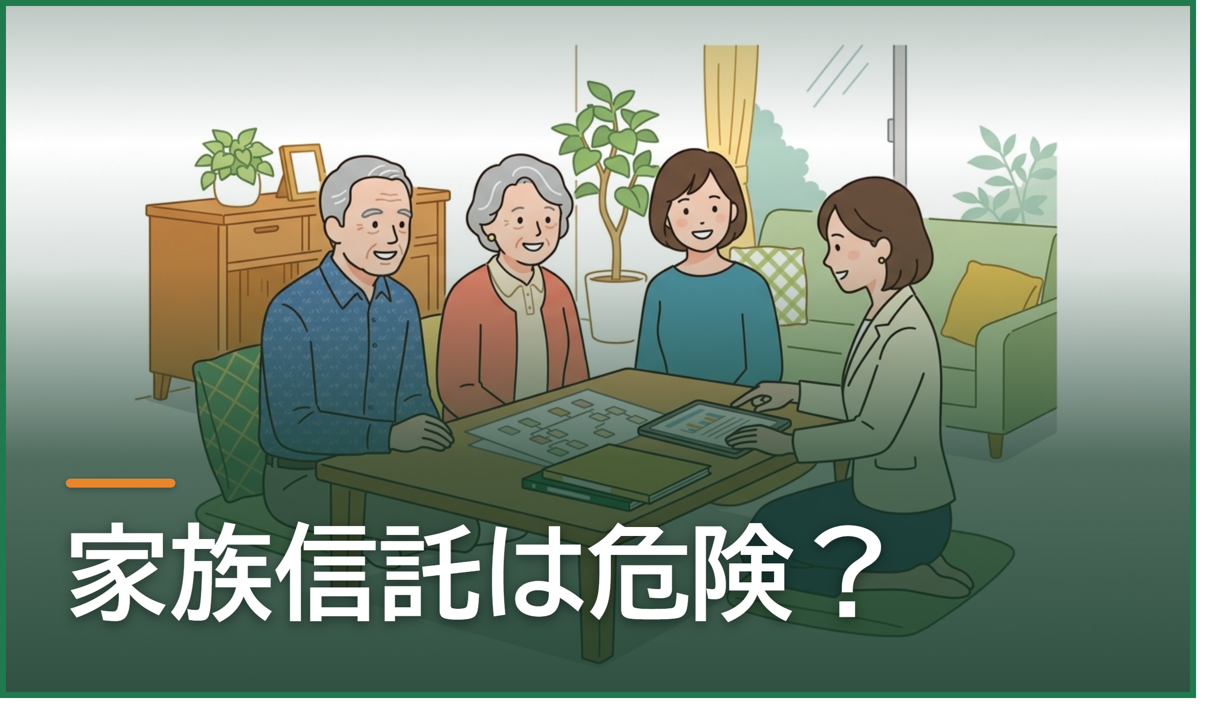 家族信託は危険?後悔しやすいケースと安全に始めるための対策