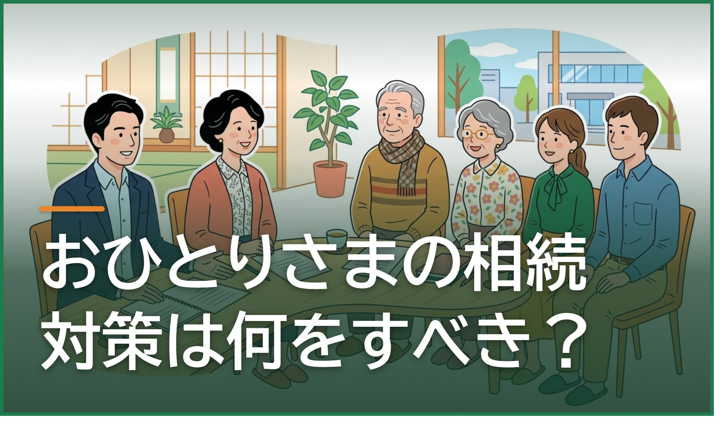 おひとりさまの相続対策は何をすべき?熊本・八代で備えたい4つの仕組み